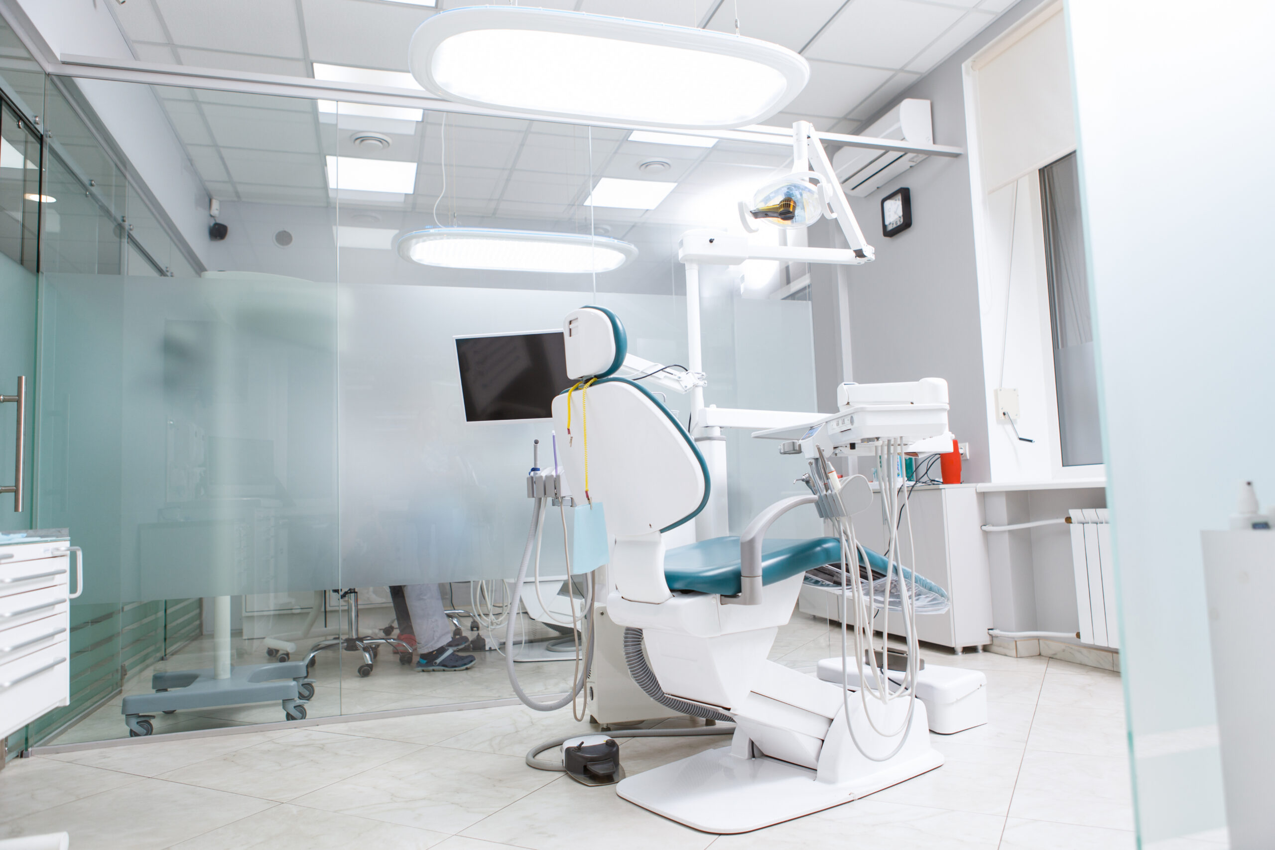 Treatment room at the private dental clinic in London
